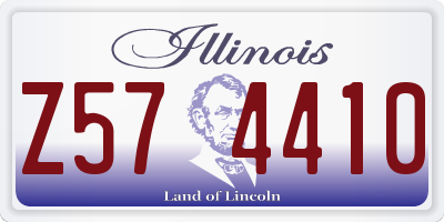 IL license plate Z574410