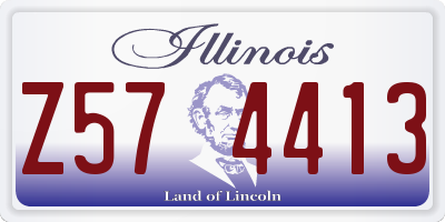 IL license plate Z574413