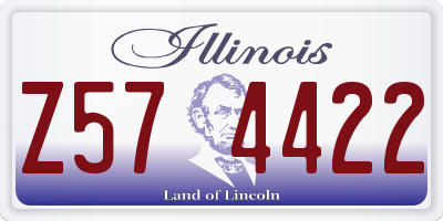 IL license plate Z574422