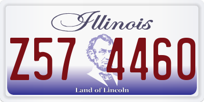 IL license plate Z574460