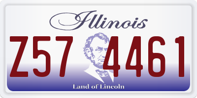 IL license plate Z574461