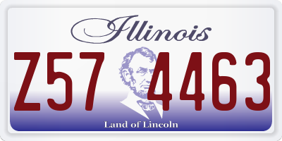 IL license plate Z574463