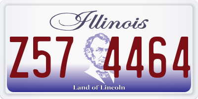 IL license plate Z574464