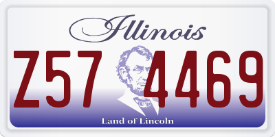 IL license plate Z574469