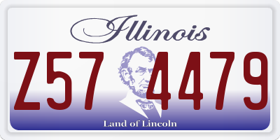 IL license plate Z574479