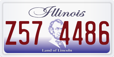 IL license plate Z574486