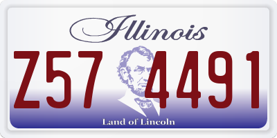IL license plate Z574491