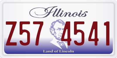 IL license plate Z574541
