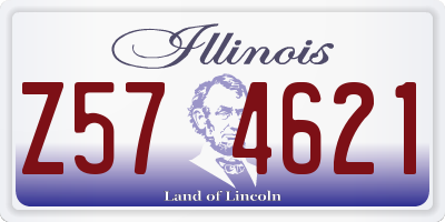 IL license plate Z574621