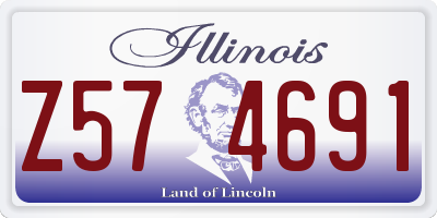 IL license plate Z574691