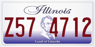 IL license plate Z574712