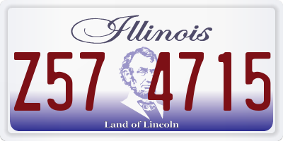 IL license plate Z574715