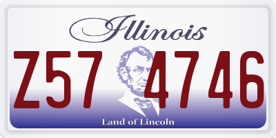 IL license plate Z574746