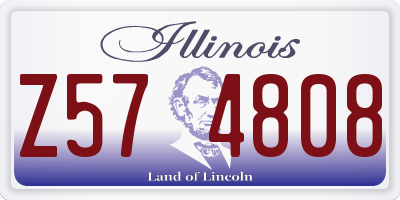 IL license plate Z574808