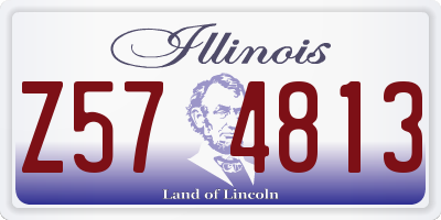 IL license plate Z574813