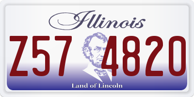 IL license plate Z574820