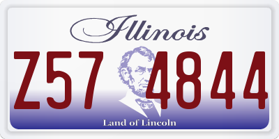IL license plate Z574844