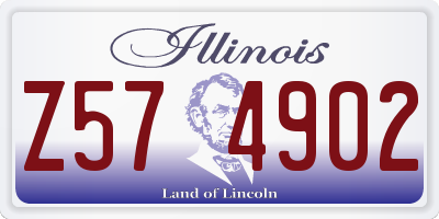 IL license plate Z574902