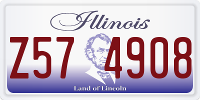 IL license plate Z574908