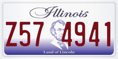 IL license plate Z574941
