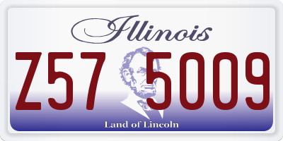 IL license plate Z575009