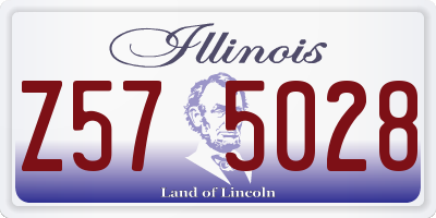 IL license plate Z575028