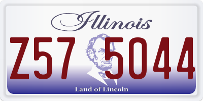IL license plate Z575044