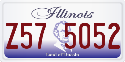 IL license plate Z575052
