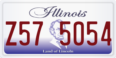 IL license plate Z575054