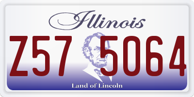 IL license plate Z575064
