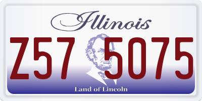 IL license plate Z575075