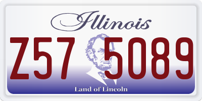 IL license plate Z575089