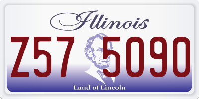 IL license plate Z575090