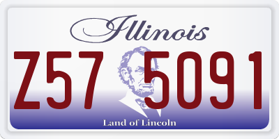 IL license plate Z575091