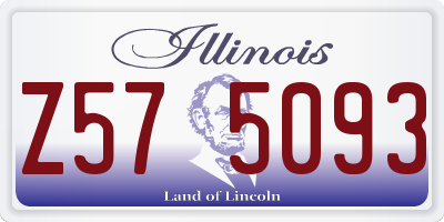 IL license plate Z575093