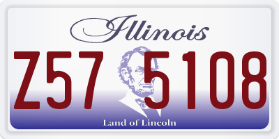 IL license plate Z575108
