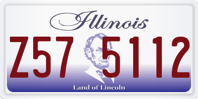 IL license plate Z575112