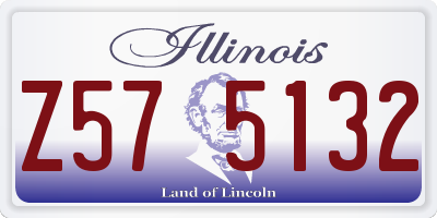 IL license plate Z575132