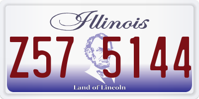 IL license plate Z575144