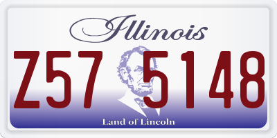 IL license plate Z575148