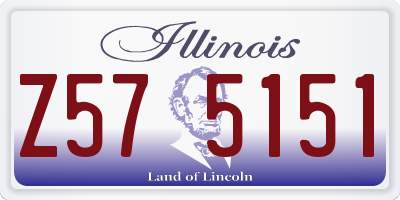 IL license plate Z575151