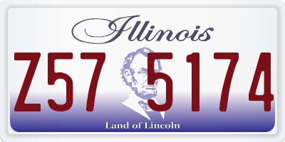 IL license plate Z575174