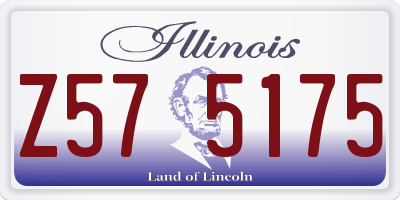 IL license plate Z575175