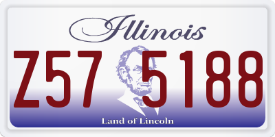 IL license plate Z575188