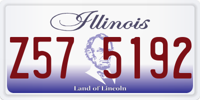 IL license plate Z575192