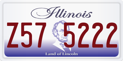 IL license plate Z575222
