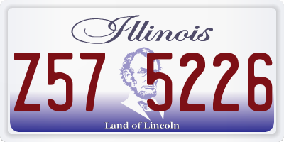 IL license plate Z575226