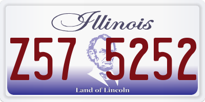 IL license plate Z575252