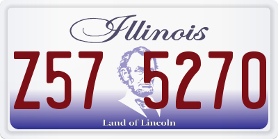 IL license plate Z575270