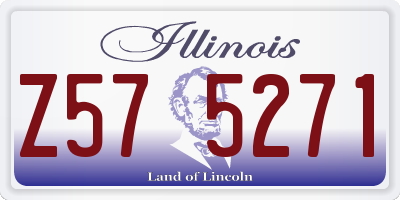 IL license plate Z575271